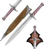 Handmade Sting Sword Lord Of Rings Replica Elven Medieval Dagger with Scabbard