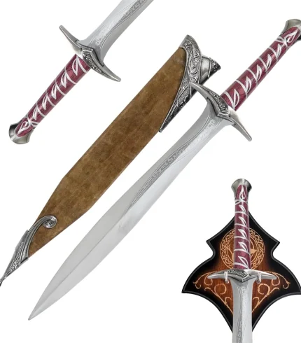 Handmade Sting Sword Lord Of Rings Replica Elven Medieval Dagger with Scabbard