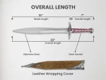 Handmade Sting Sword Lord Of Rings Replica Elven Medieval Dagger with Scabbard