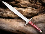 Handmade Sting Sword Lord Of Rings Replica Elven Medieval Dagger with Scabbard