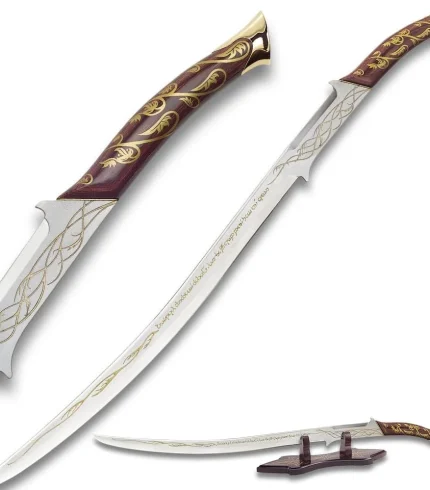 Arwen’s Hadhafang Fantasy Elven Sword Replica with Display Stand By Nordic Warrior Blade