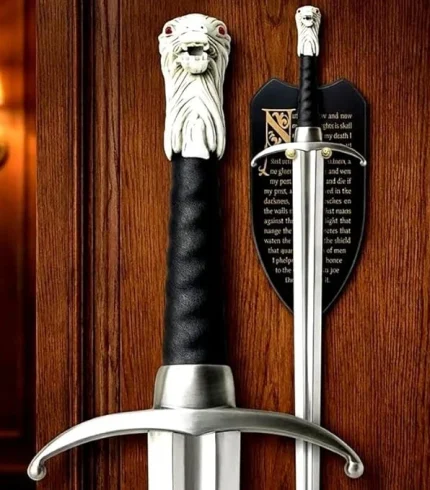 Longclaw Sword of Jon Snow, GOT Fantasy Display Sword with Wall Mount
