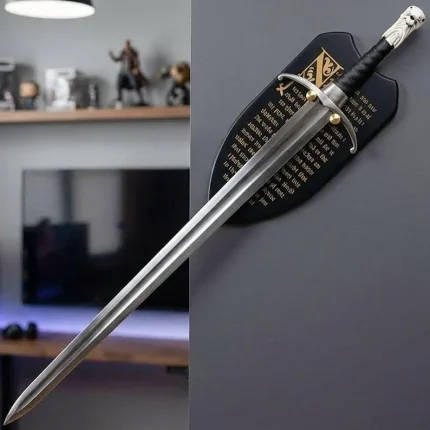 Longclaw Sword of Jon Snow, GOT Fantasy Display Sword with Wall Mount