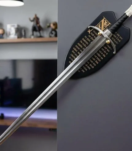 Longclaw Sword of Jon Snow, GOT Fantasy Display Sword with Wall Mount